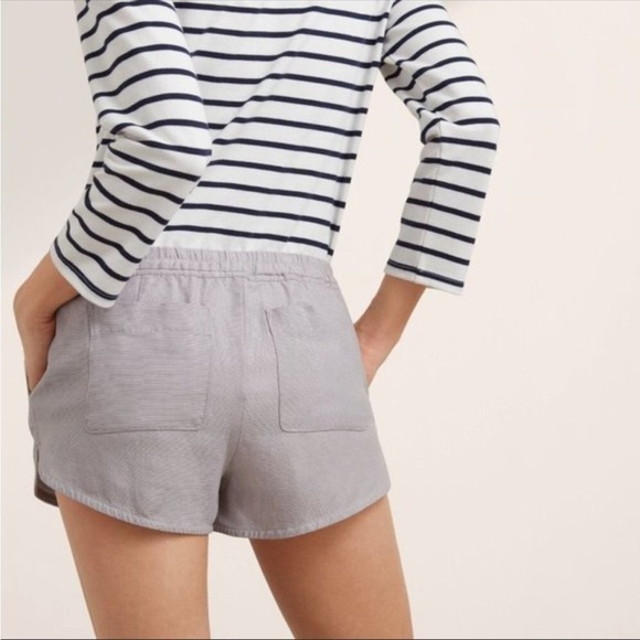 Aritzia Community Habitus Short linen blend Distressed size small light gray - Picture 13 of 13